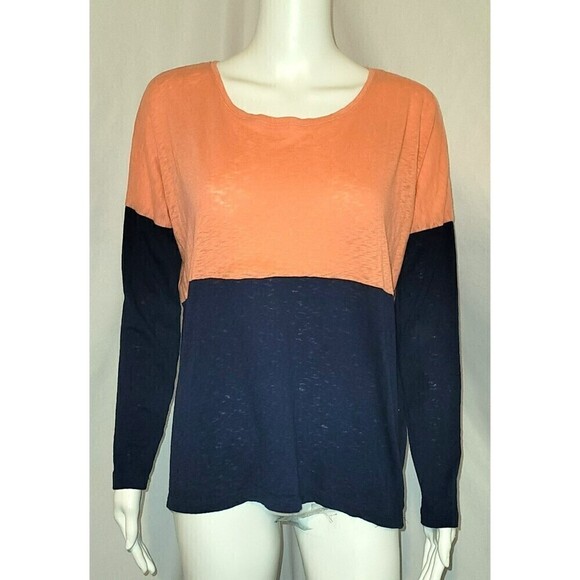 J. Crew Raglan Burnt Out Long Sleeve Tee - Size S - Picture 1 of 9